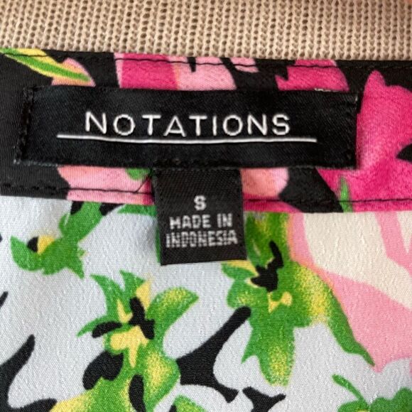 NWT Notations Snap Down Floral top Size S - Picture 7 of 8